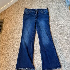 Maurices Dark Blue Flare Jeans